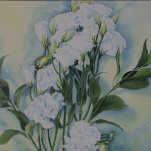 White lisianthus